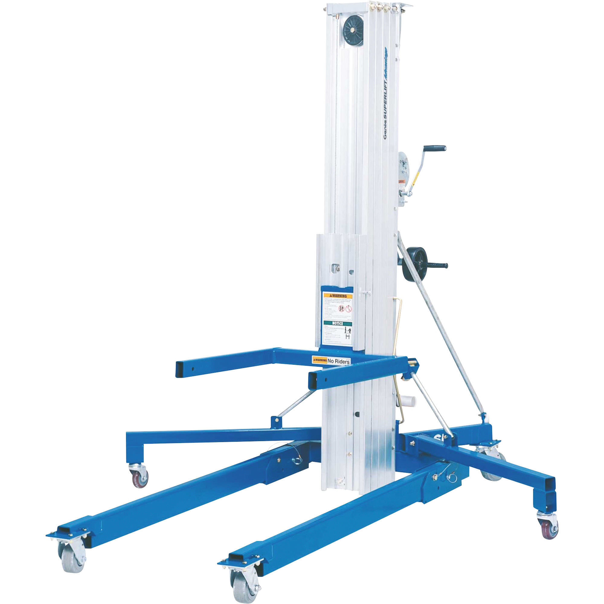 Genie Superlift Advantage Manual Material Lift, 20ft. Lift, 800-Lb. Capacity, Model# SLA-20